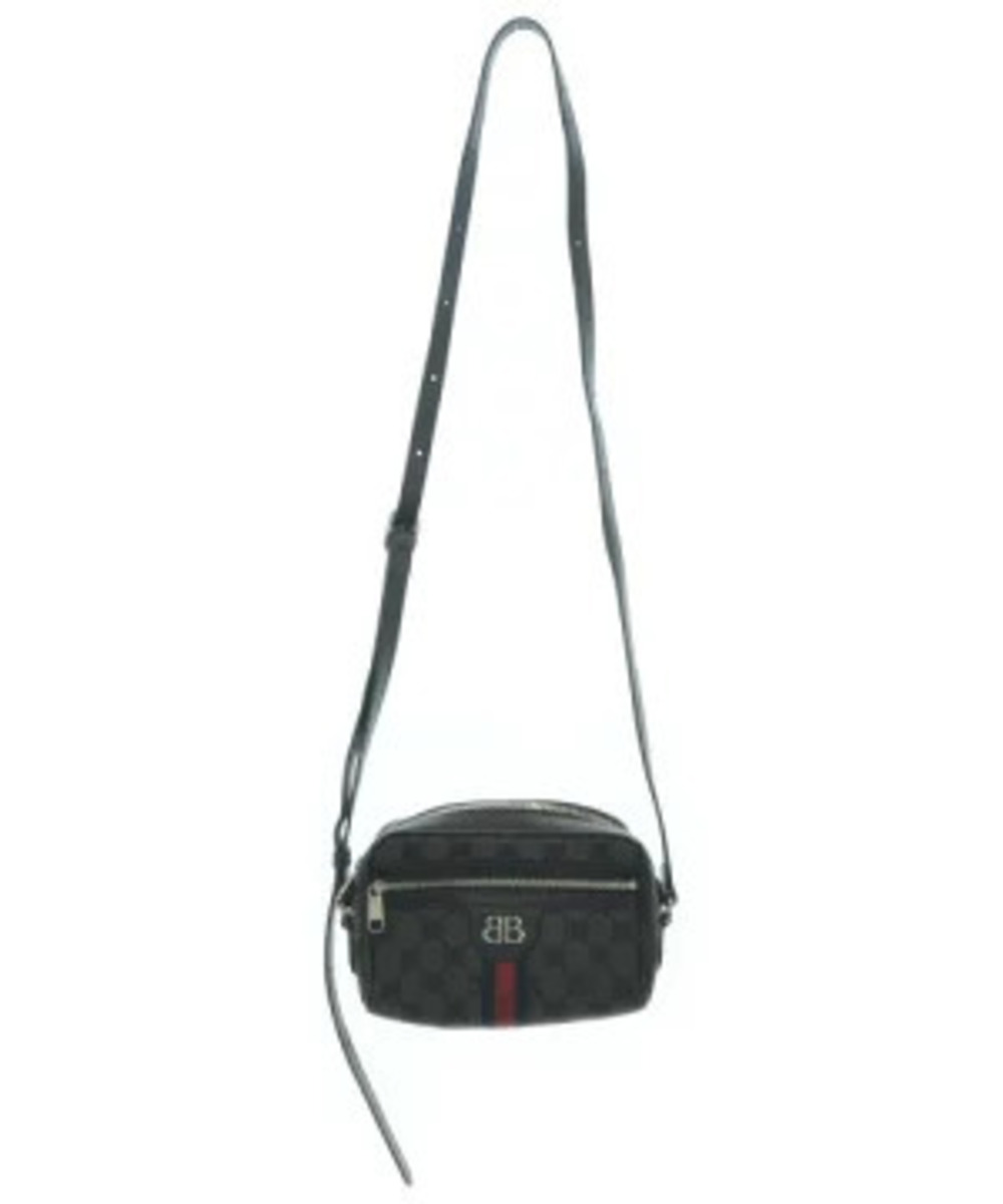 Balenciaga Shoulder Bag Charcoal Black Gray Black All over pattern